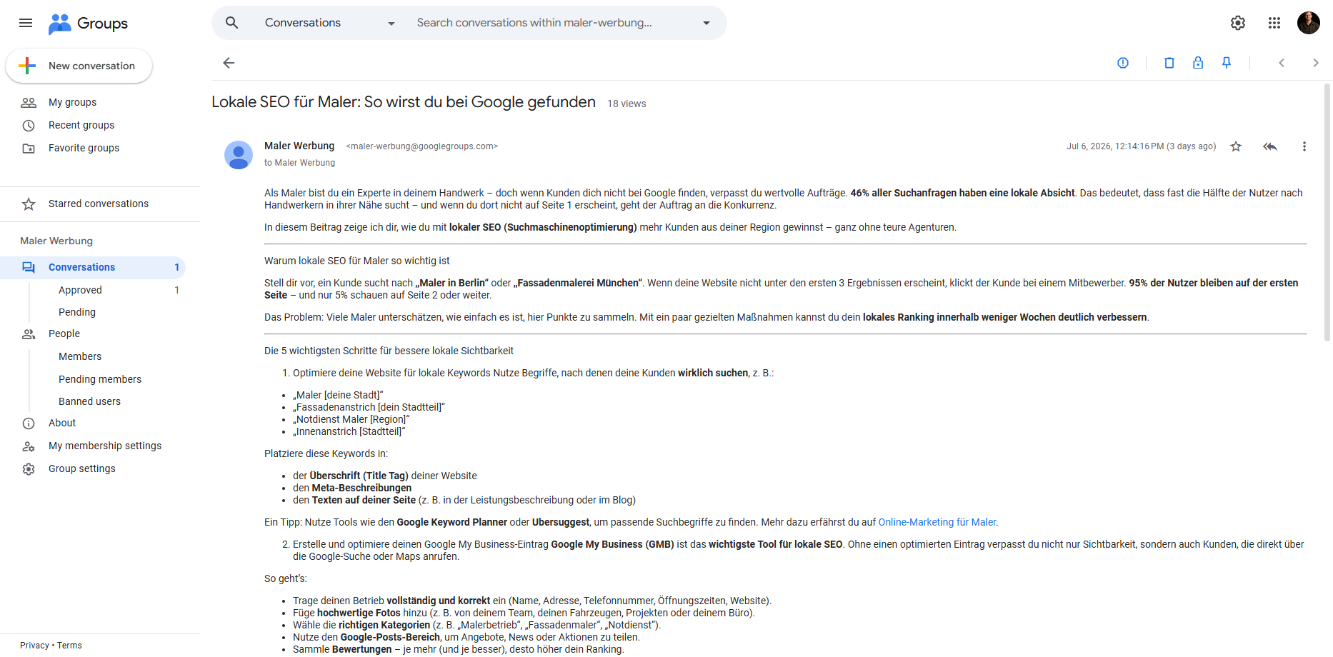 Mehr Aufträge für Ihren Malerbetrieb – mit gezielter Werbung