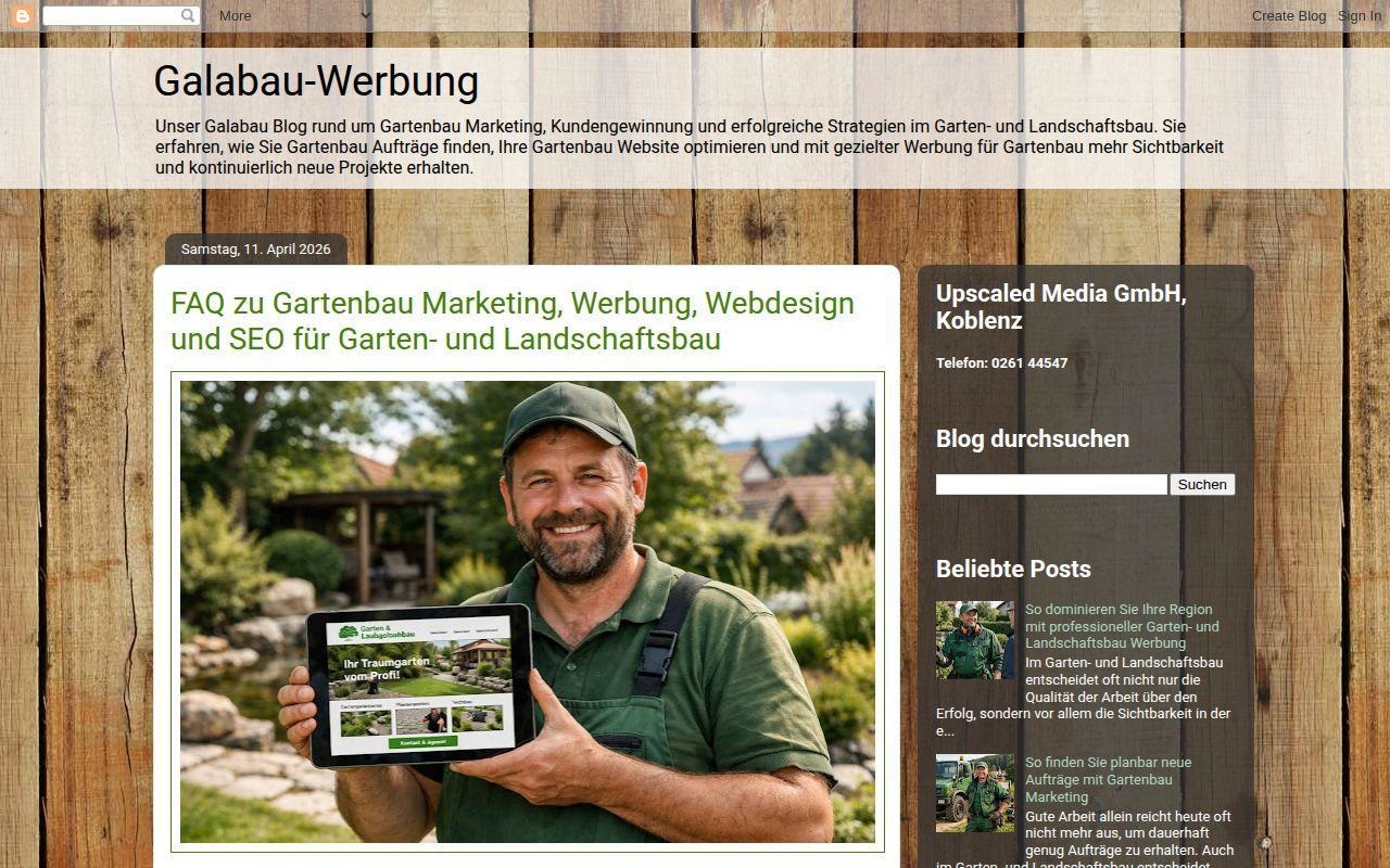 Galabau-Werbung